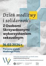 Dzień modlitwy i solidarności z Osobami Skrzywdzonymi wykorzystaniem seksualnym